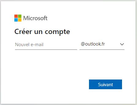 choisir adresse email outlook